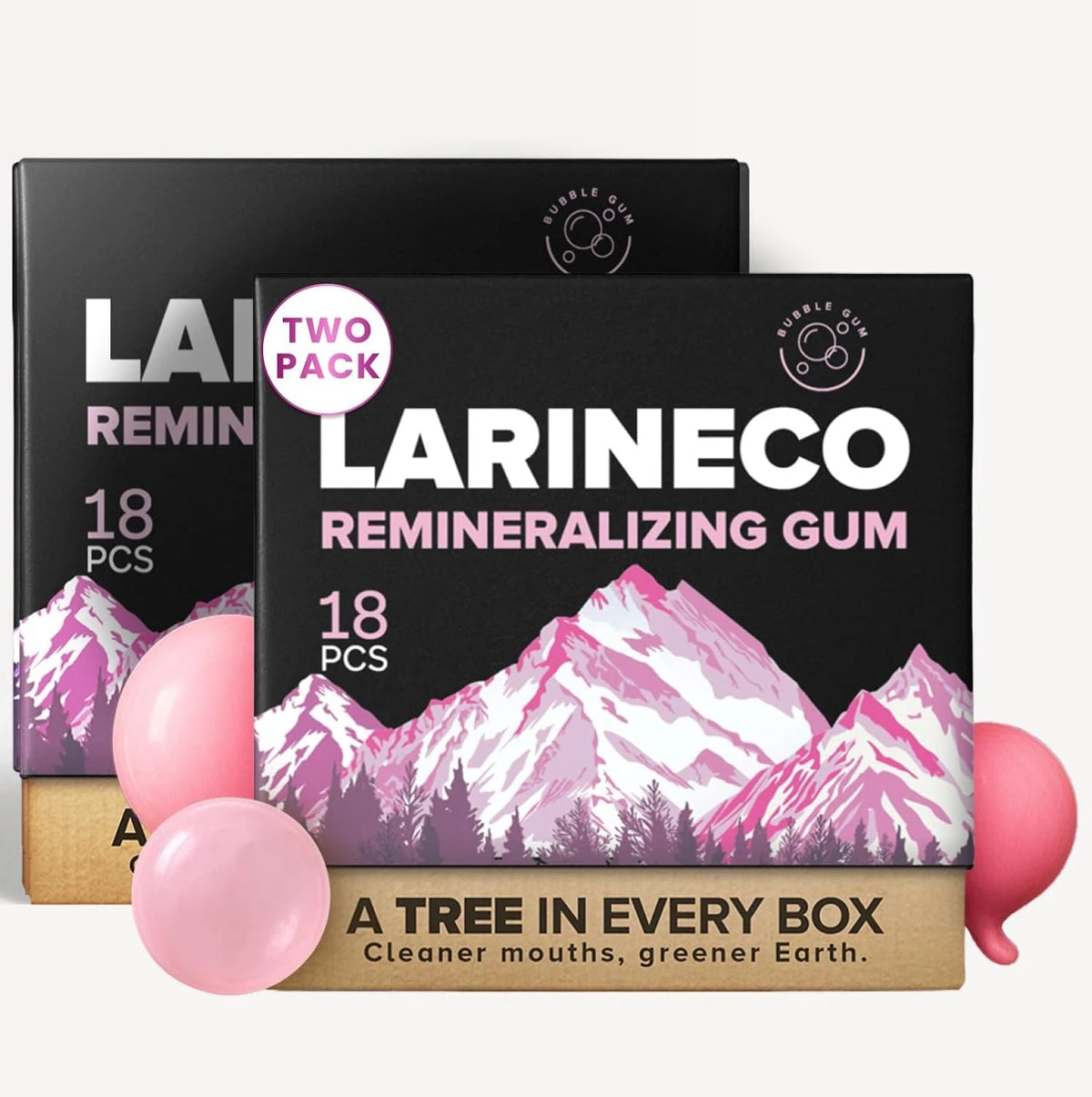 2X Remineralizing Gum with Nano Hydroxyapatite (18 Count)