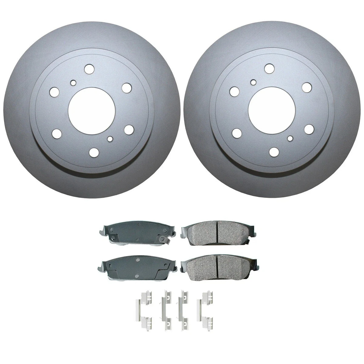Rear Brake Kit 345mm Rotors & Akebono Ceramic Pads for Chevrolet GMC