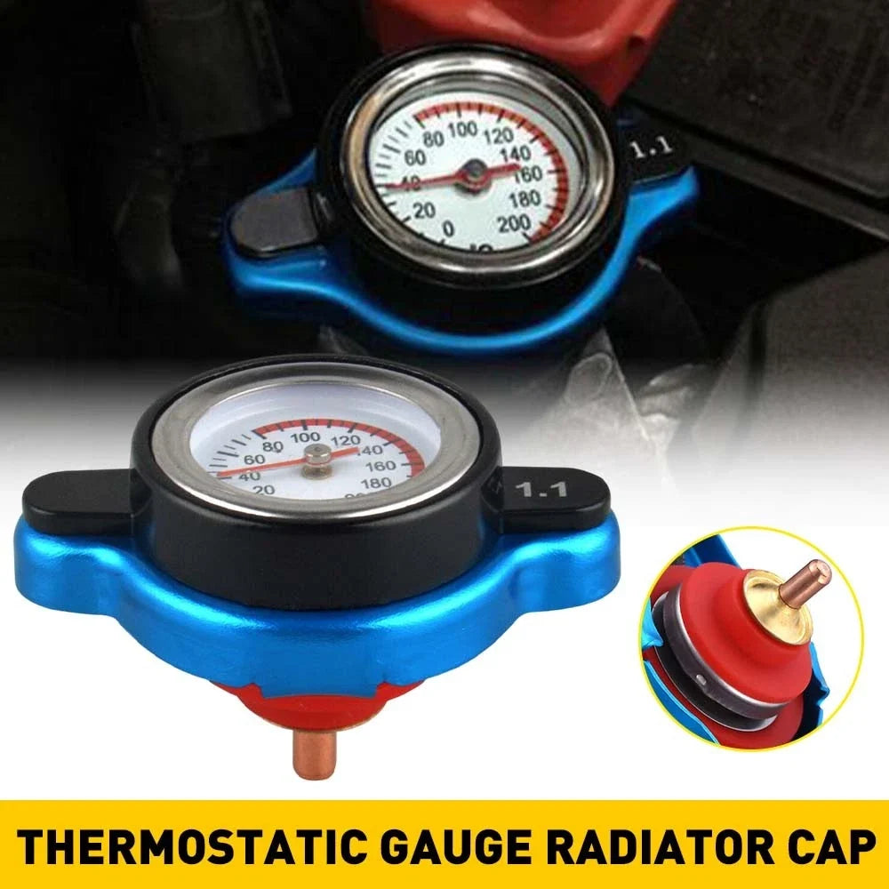High Pressure Radiator Cap w/ 1.1Bar Gauge for