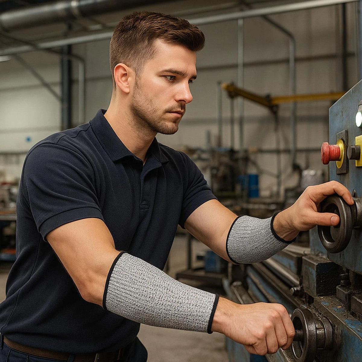 2X Cut Resistant Sleeves for Automotive Use (7.48 × 3.54 × 0.19 inches)