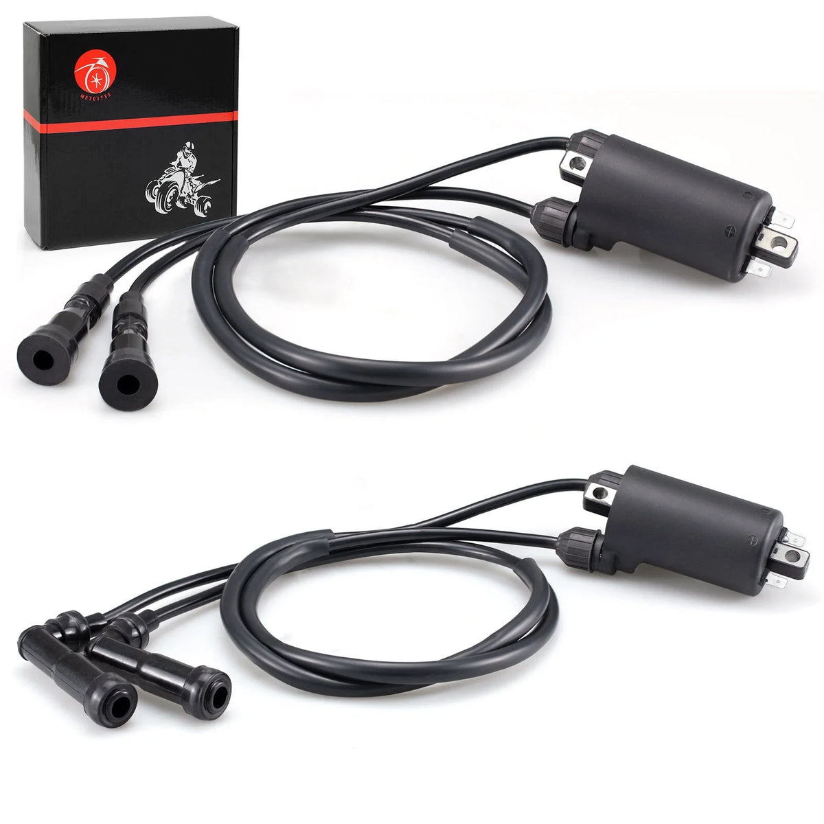 2 x Ignition Coils & Caps for Honda CB750 CB750SC CB900 CB1000 CB1100F (1969–1984)