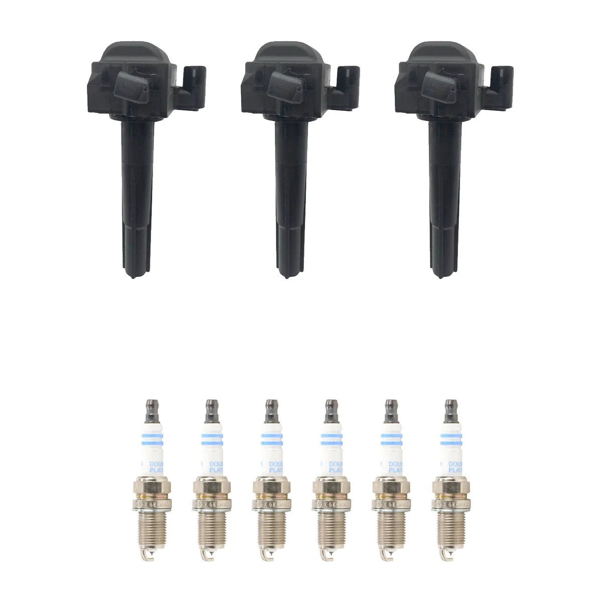 Set of 3 Ignition Coils & 6 Spark Plugs for Kia Sorento V6