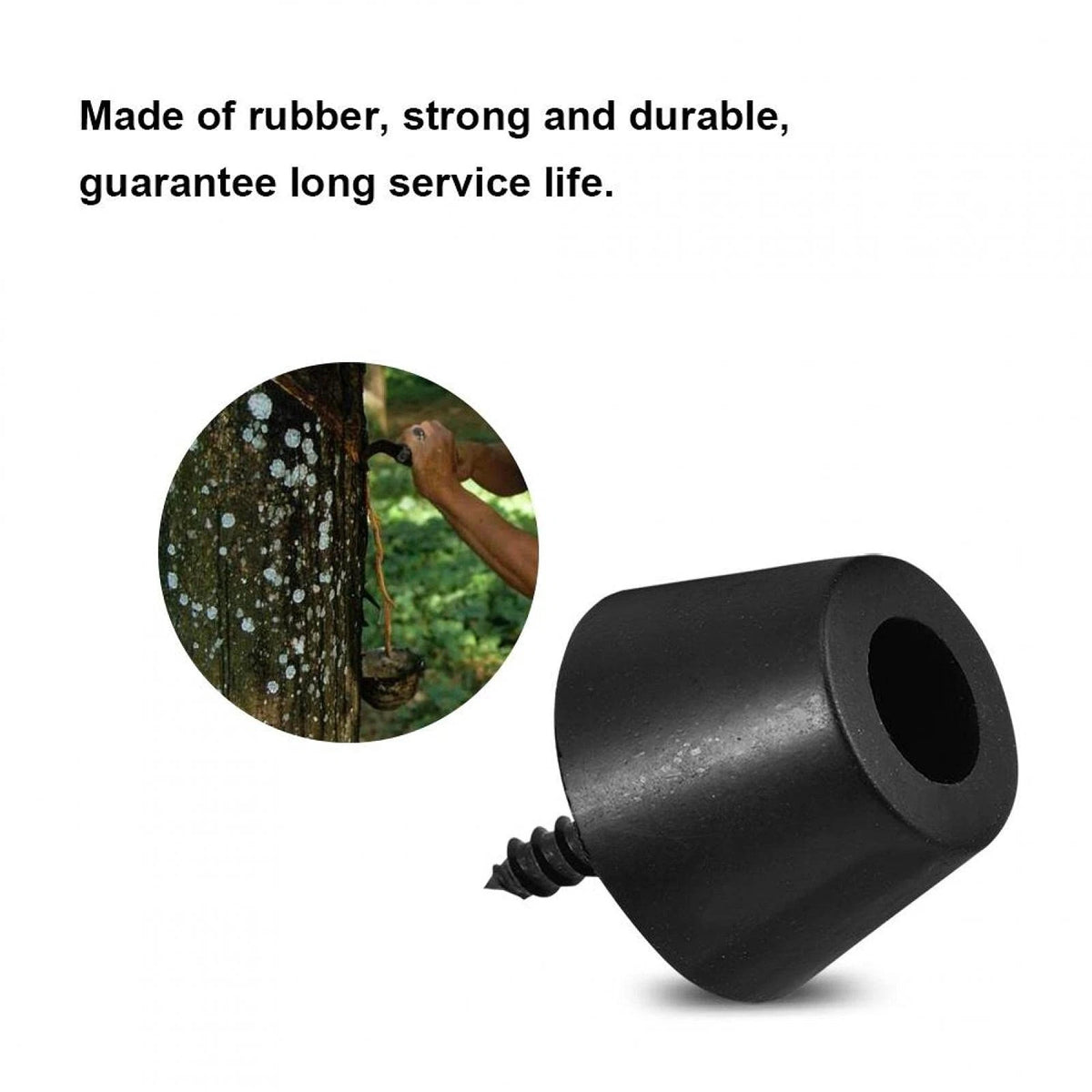 Set of 8 Rubber Feet Anti-Vibration Base Pad for Automotive Applications