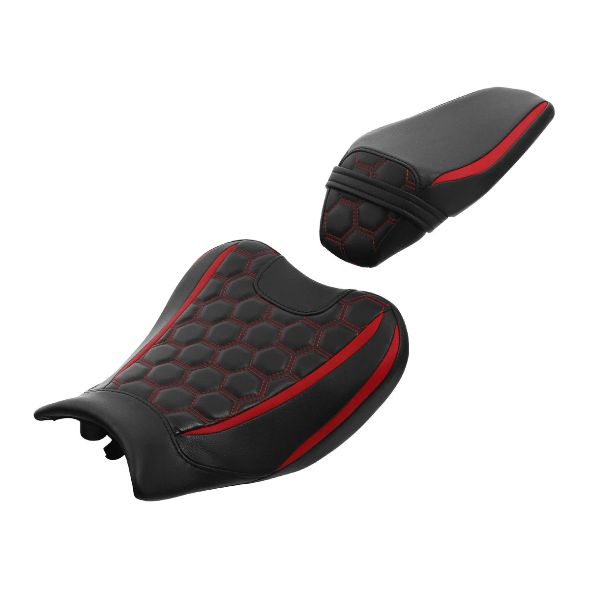 Rider Driver & Passenger Seats for Kawasaki Z900 (2017–2023) Black+Red