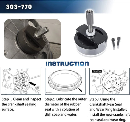 Crankshaft Seal Installer & Remover Tool for Ford 6.0L (98autoR74)