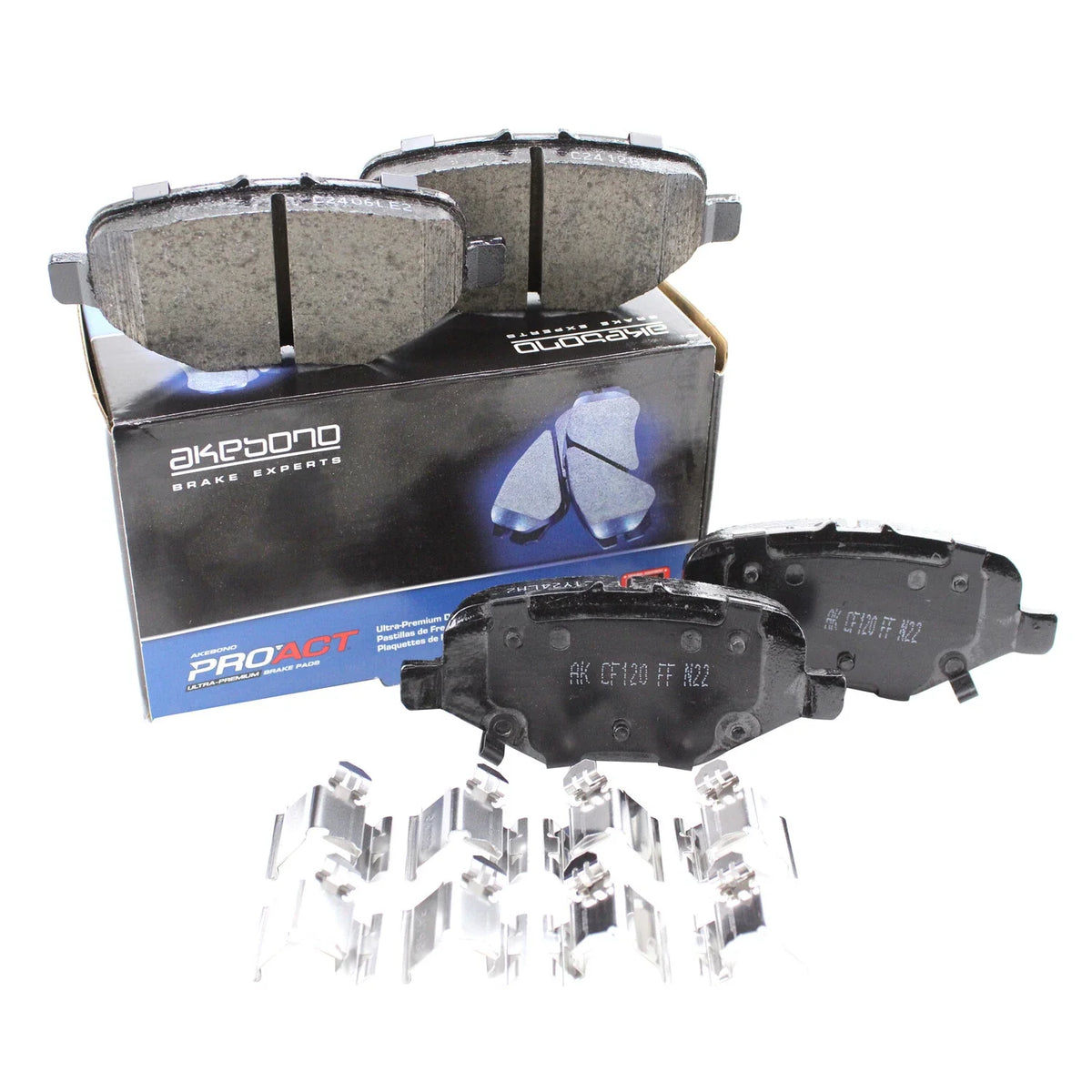 Akebono ProACT Rear Ceramic Disc Brake Pads for Chrysler Dodge Ford Lincoln VW