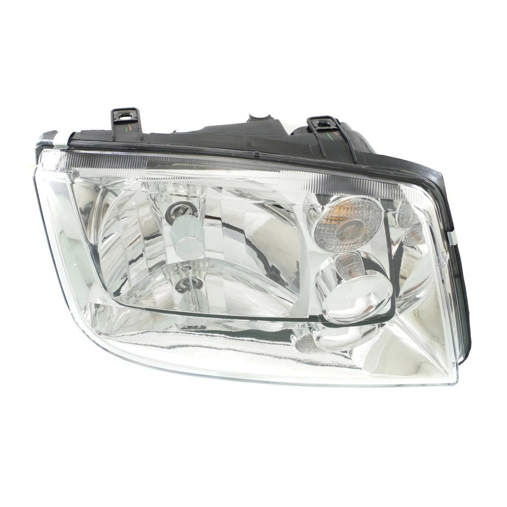 Passenger Side Headlight for Volkswagen Jetta (1999) - Halogen, Chrome Bezel, MLX-REGVW088-A101R-CL360A50, VW2503115