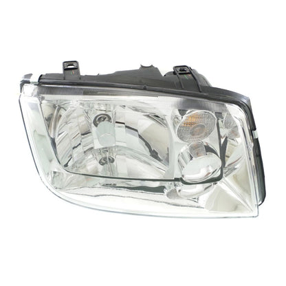 Passenger Side Headlight for Volkswagen Jetta (1999) - Halogen, Chrome Bezel, MLX-REGVW088-A101R-CL360A50, VW2503115
