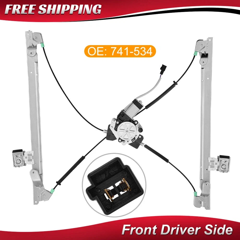 Front Left Window Regulator w/ Motor for Chrysler Town & Country Dodge Caravan