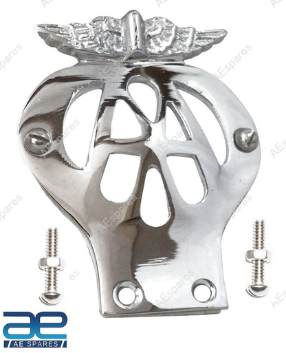 Chrome Grill Bumper Badge for Classic Vintage Cars Universal
