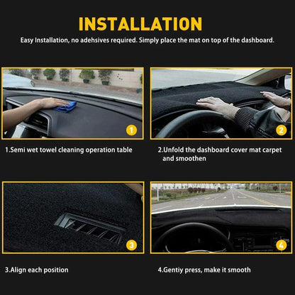 Dash Cover Mat for Chevy Silverado/Tahoe/Suburban (1999–2006) Black