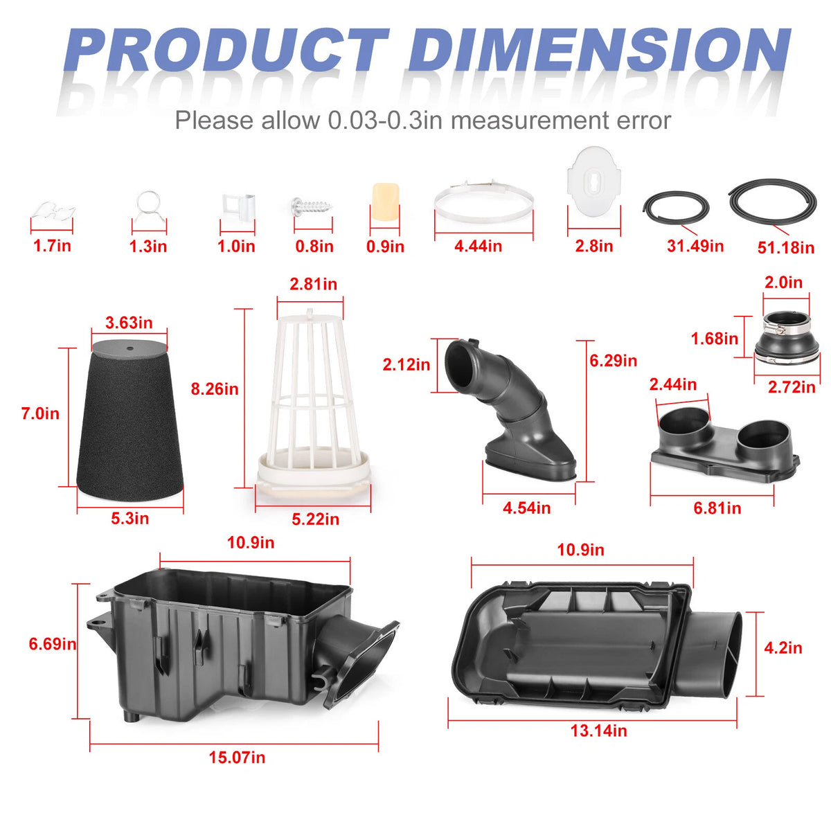 Air Filter Box Lid Cover Kit for Yamaha Banshee 350 (1987–2006) 2GU-14421-01-00 2GU-14411-00-00 29L-14453-01-00 5FK-14458-00-00