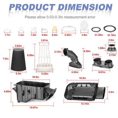 Air Filter Box Lid Cover Kit for Yamaha Banshee 350 (1987–2006) 2GU-14421-01-00 2GU-14411-00-00 29L-14453-01-00 5FK-14458-00-00