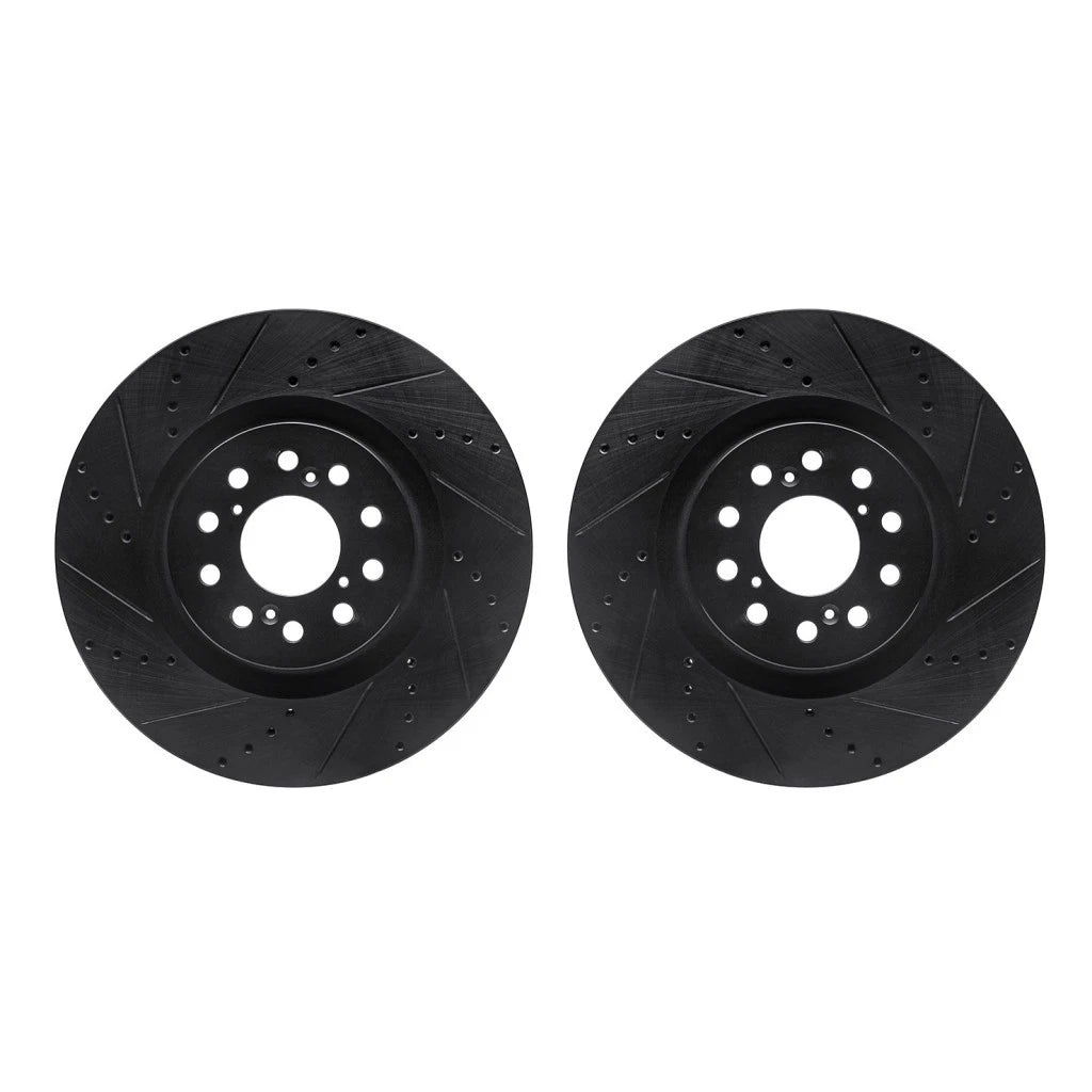 Rotor Set for Honda Civic (2017–2021) ALX-PAU-DF-8002-59032-CLA1, Drilled & Slotted