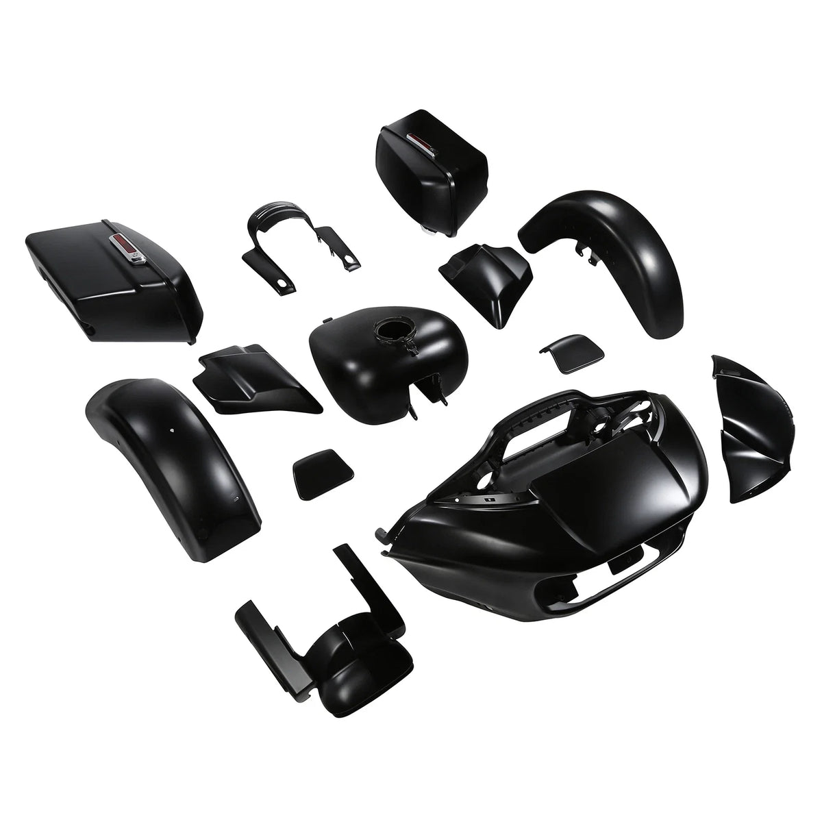 Fairings Body Work Kit for Harley CVO Road Glide (2015–2024) Black Denim
