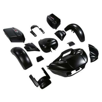 Fairings Body Work Kit for Harley CVO Road Glide (2015–2024) Black Denim