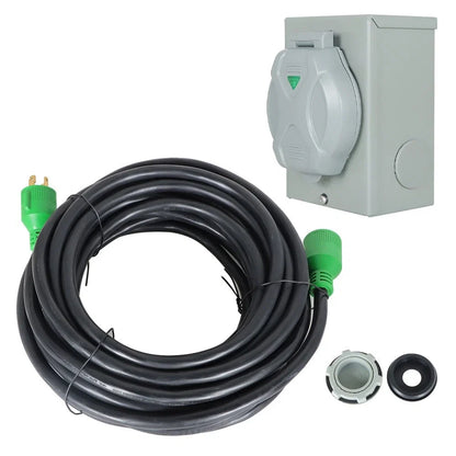 30 Amp Generator Extension Power Cord for NEMA L14-30 (25/50/75/100 Ft)