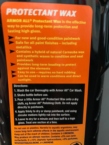 Liquid Car Wax for New & Good Condition Paintwork (No Specific Years)