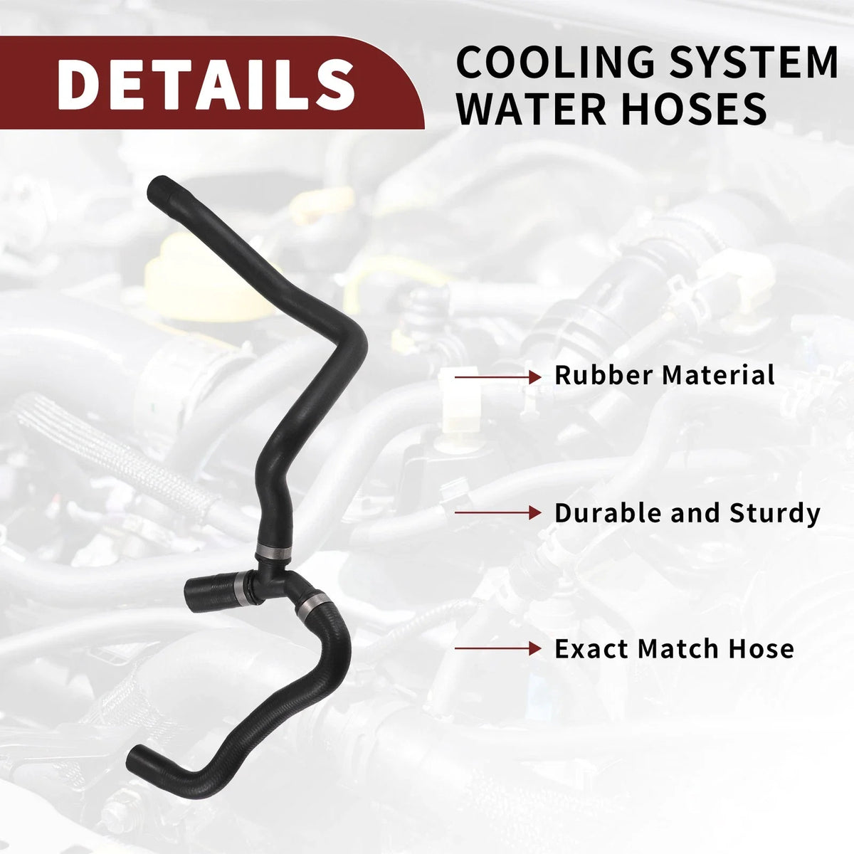 Cooling System Hose Assembly for Ford C-Max (2007–2010) No. 7M518274JC
