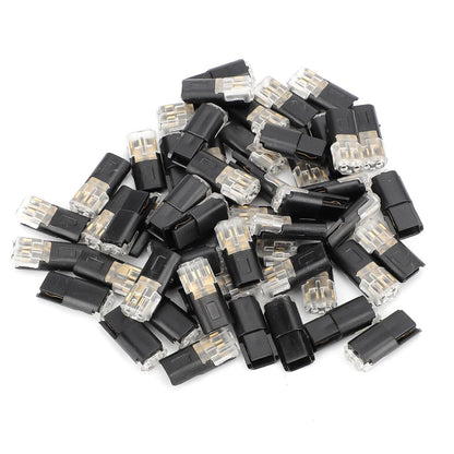 50pcs Electrical Wire Plug Connectors for 18-22 AWG with Locking Buckle