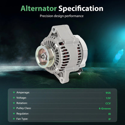 95A Alternator with Pulley for Honda CR-V 1997–2001