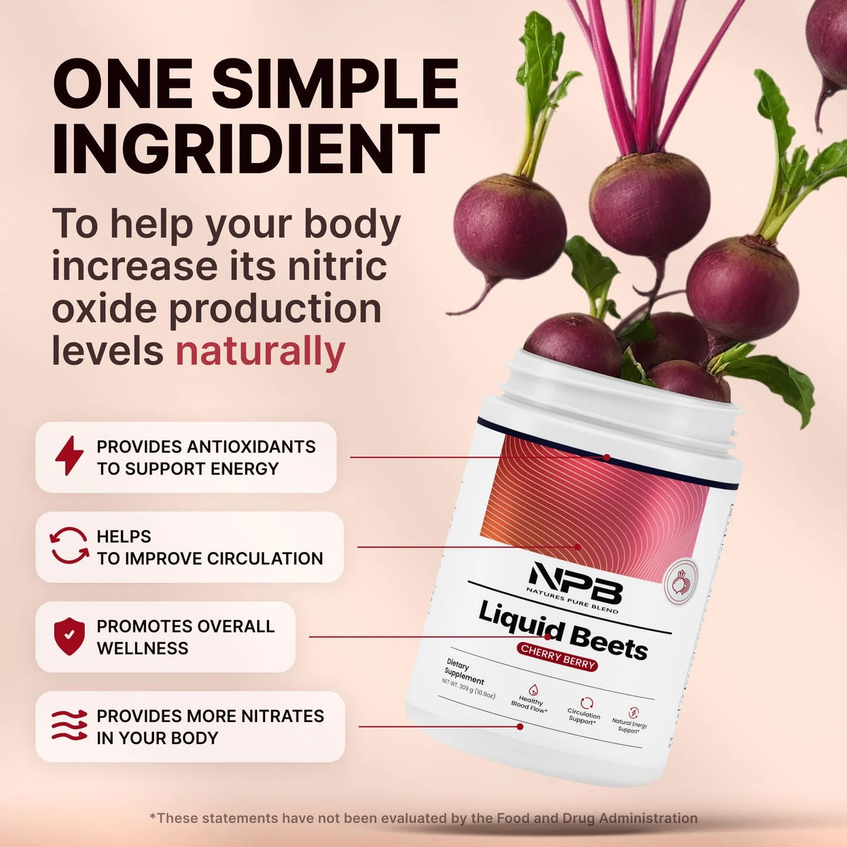 Organic Beet Root Powder for Nitric Oxide Boost (No Part Numbers)