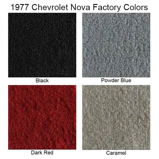 Cutpile Carpet for Chevy Nova 2 Door 1975–1979 (19743-75-801) - Black