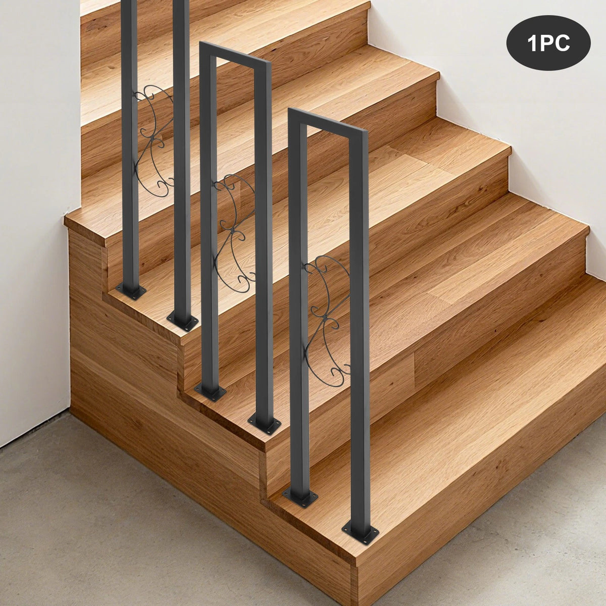 U Shaped Hand Rails for Indoor Stairs (Modern Design)