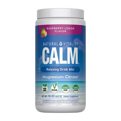 Natural Vitality Calm Magnesium for Raspberry Lemon (Pack of 1)