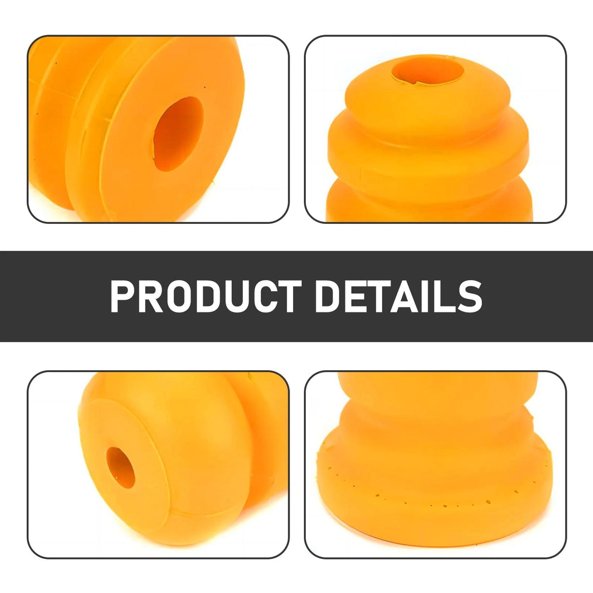 Set of 4 Front Lower Suspension Bump Rubber Pads for Car