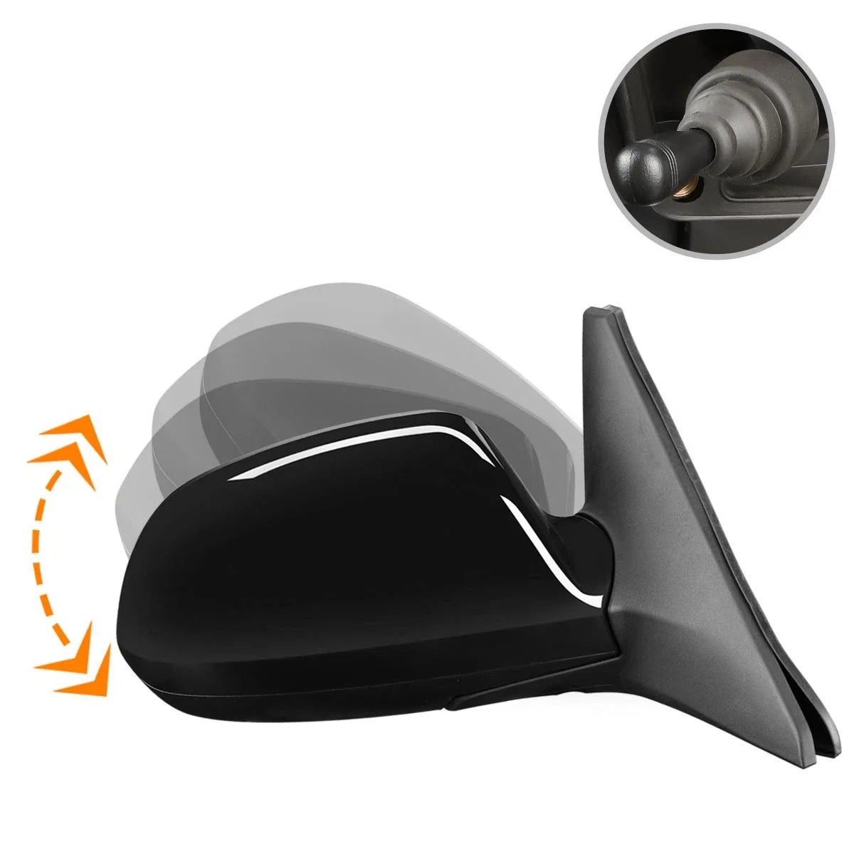 OE Style Manual Adjust Side View Mirror for Kia Spectra 2002–2004 RH