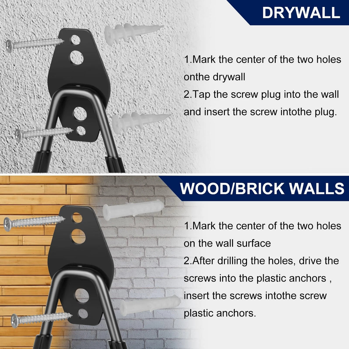 18 Pack Garage Hooks for Hanging - Anti-Slip Coating
