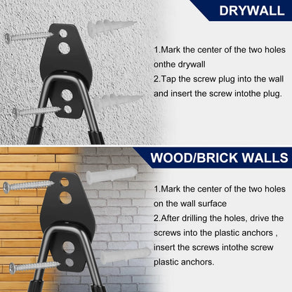 18 Pack Garage Hooks for Hanging - Anti-Slip Coating