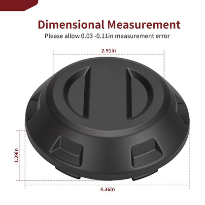 Set of 4 Center Hub Wheel Caps for Polaris RZR PRO XP (2021–2025)