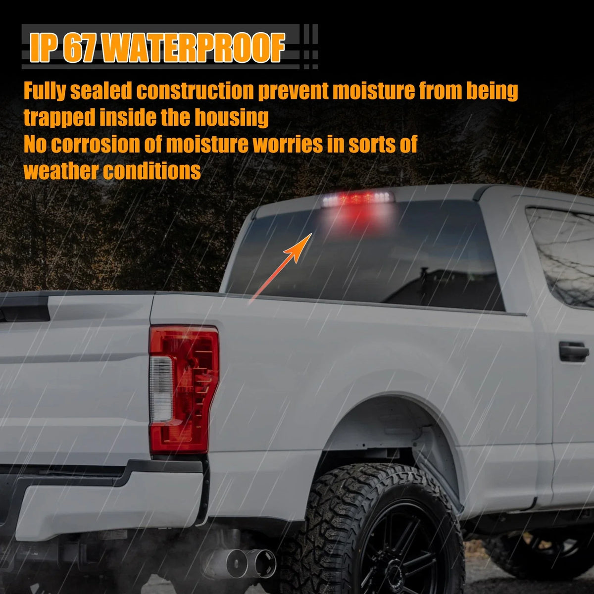 LED Third High Mount Brake Light CC3Z13A613B for Ford F-250 Super Duty (2017–2022)