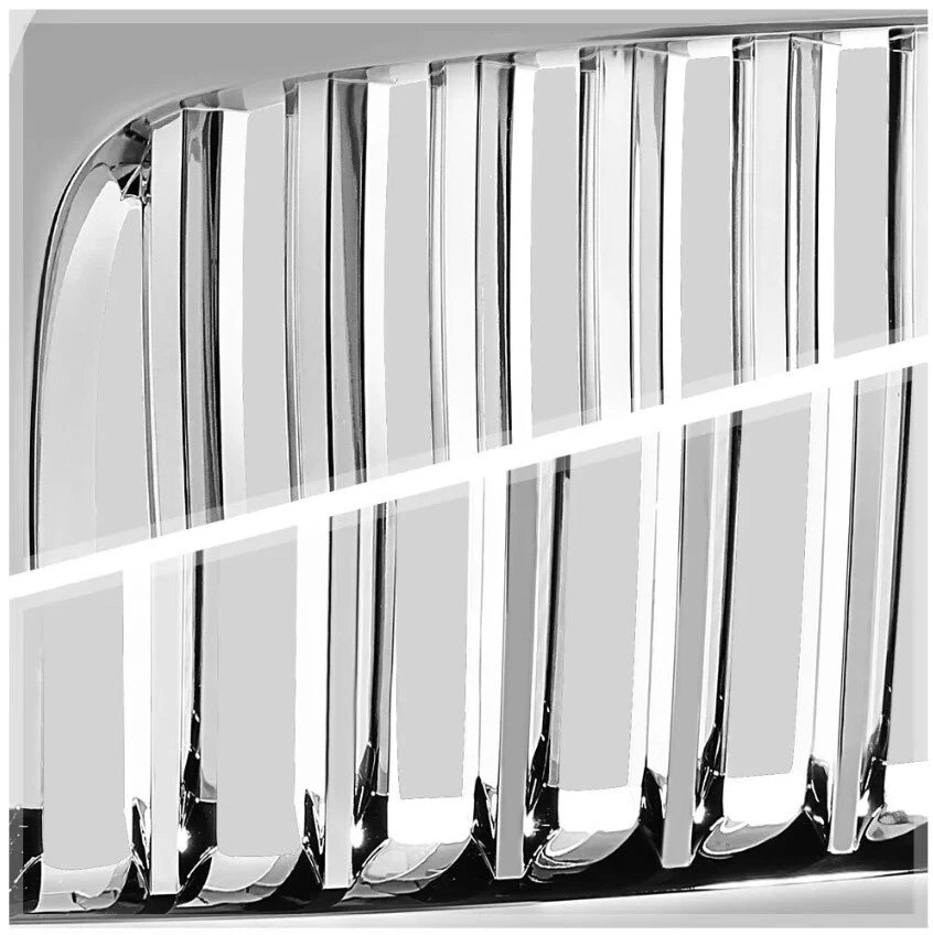 Glossy Chrome Vertical Billet Front Bumper Grille for Ram 1500/3500 (2006–2008) FG781