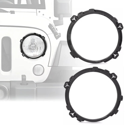 7" Headlight Replacement Mount Bracket Ring for Jeep Wrangler (1997–2006)
