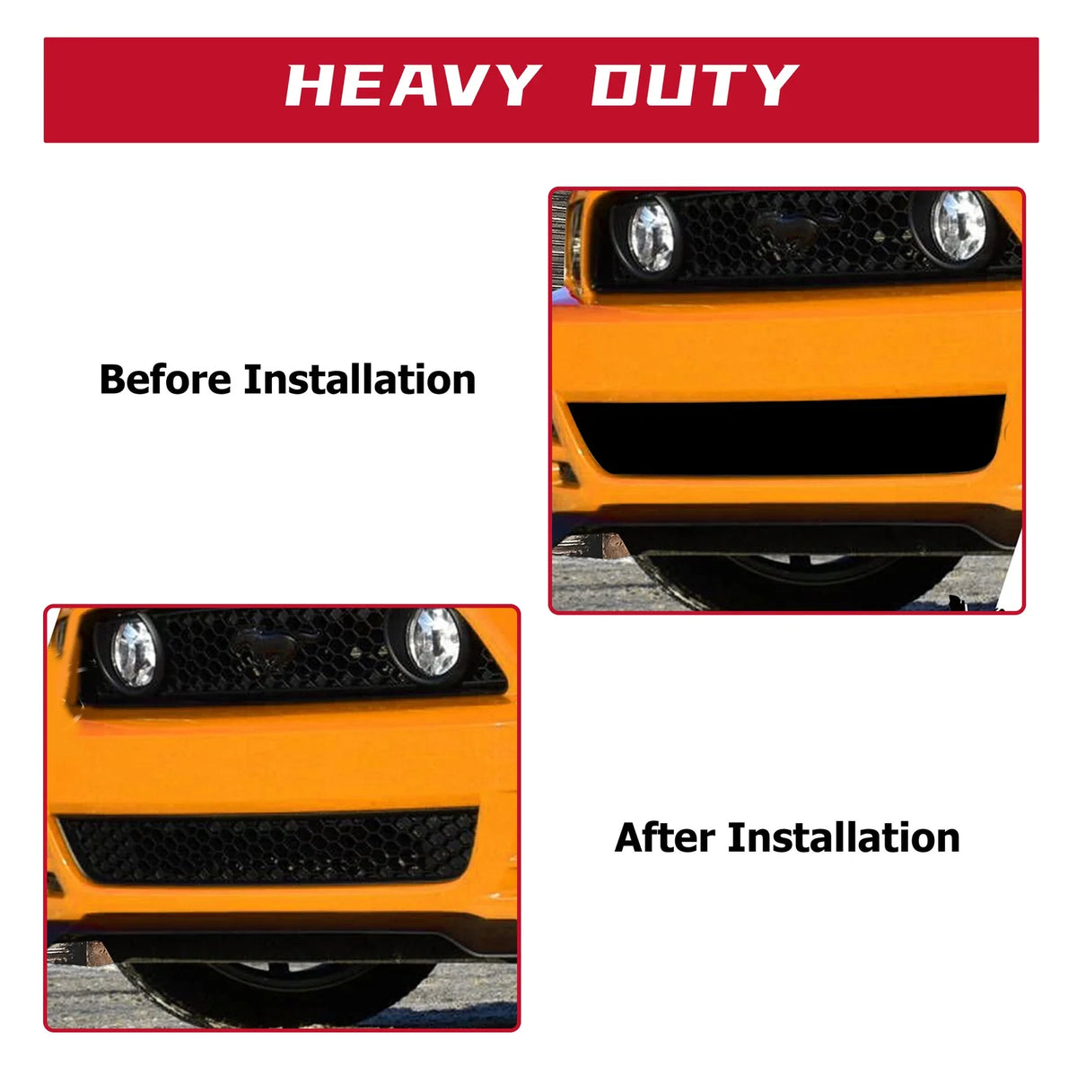 Front Lower Bumper Grille for Ford Mustang (2013–2014) 13-14 Black