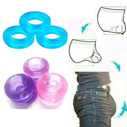 3 Pcs Transparent High Elastic Thong Underwear for Men
