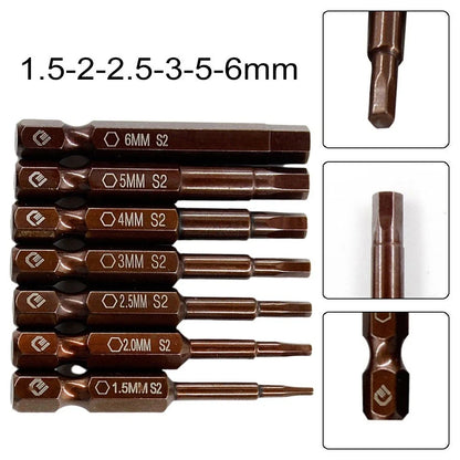 Screwdriver Bit 1/4 Inch Hex 50mm for Electric Screwdriver