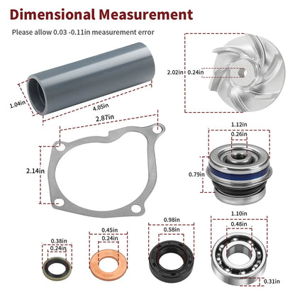 Water Pump Seal Rebuild Kit + Impeller Driver for Polaris Sportsman 450 (2006–2007)