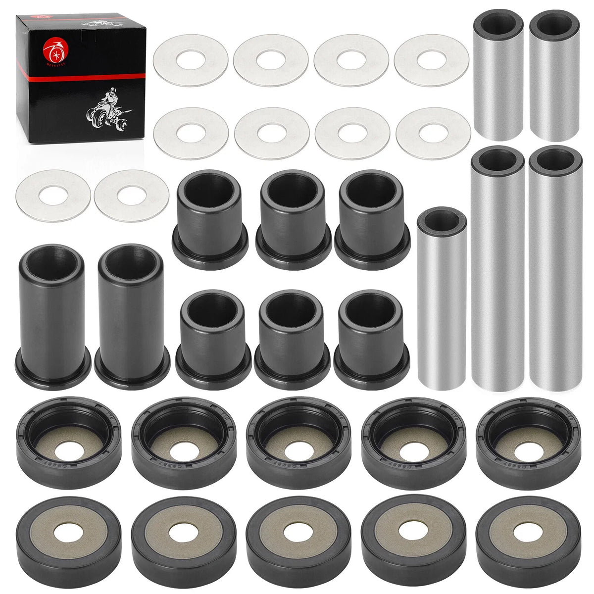 Rear A-Arm Suspension Bushing Rebuild Kit for Suzuki KingQuad 700 LT-A700X (2005–2007)