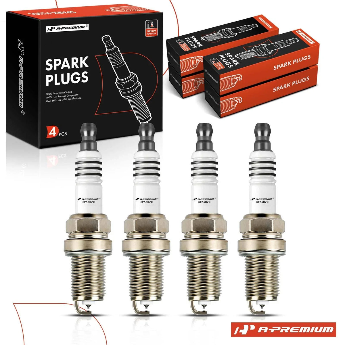Set of 4 Iridium Platinum Spark Plugs for VW Jetta (1990–1992)
