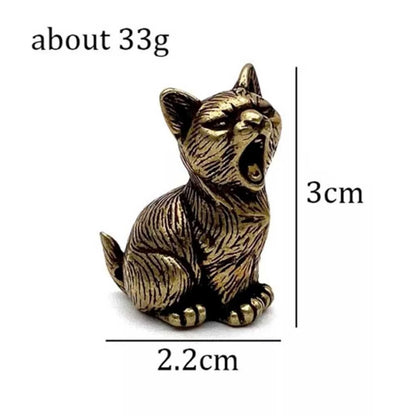 Cute Cat Animal Statue Tabletop Figurine Home Decor Gift