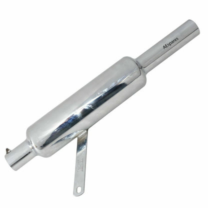 Exhaust Silencer for Royal Enfield Bullet 500cc (2000–2023) Chrome Plated