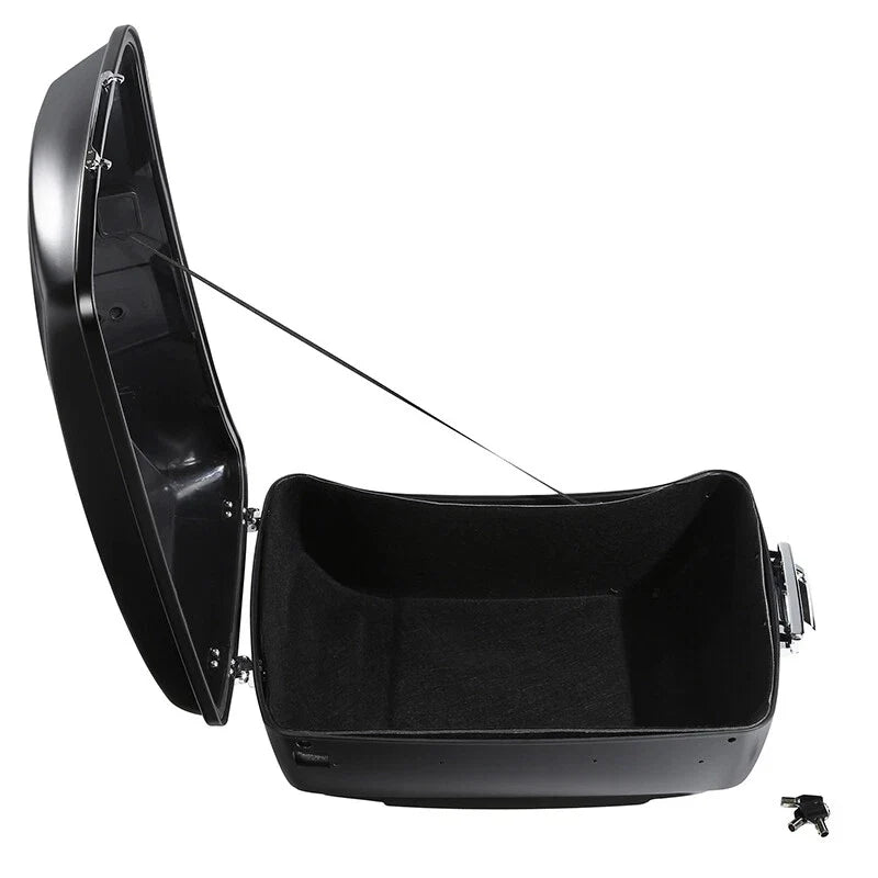 Trunk Pad Rack Speakers for Harley Touring (2014–2023) - Black Denim