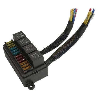4X 12V Fuse Relay Box 4Pin Pre-Wired ATC/ATO Blade for Car Truck Boat