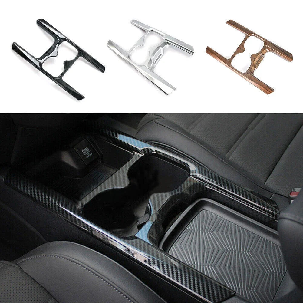 Carbon Fiber Water Cup Holder Cover Trim for Honda CR-V (2017–2019)