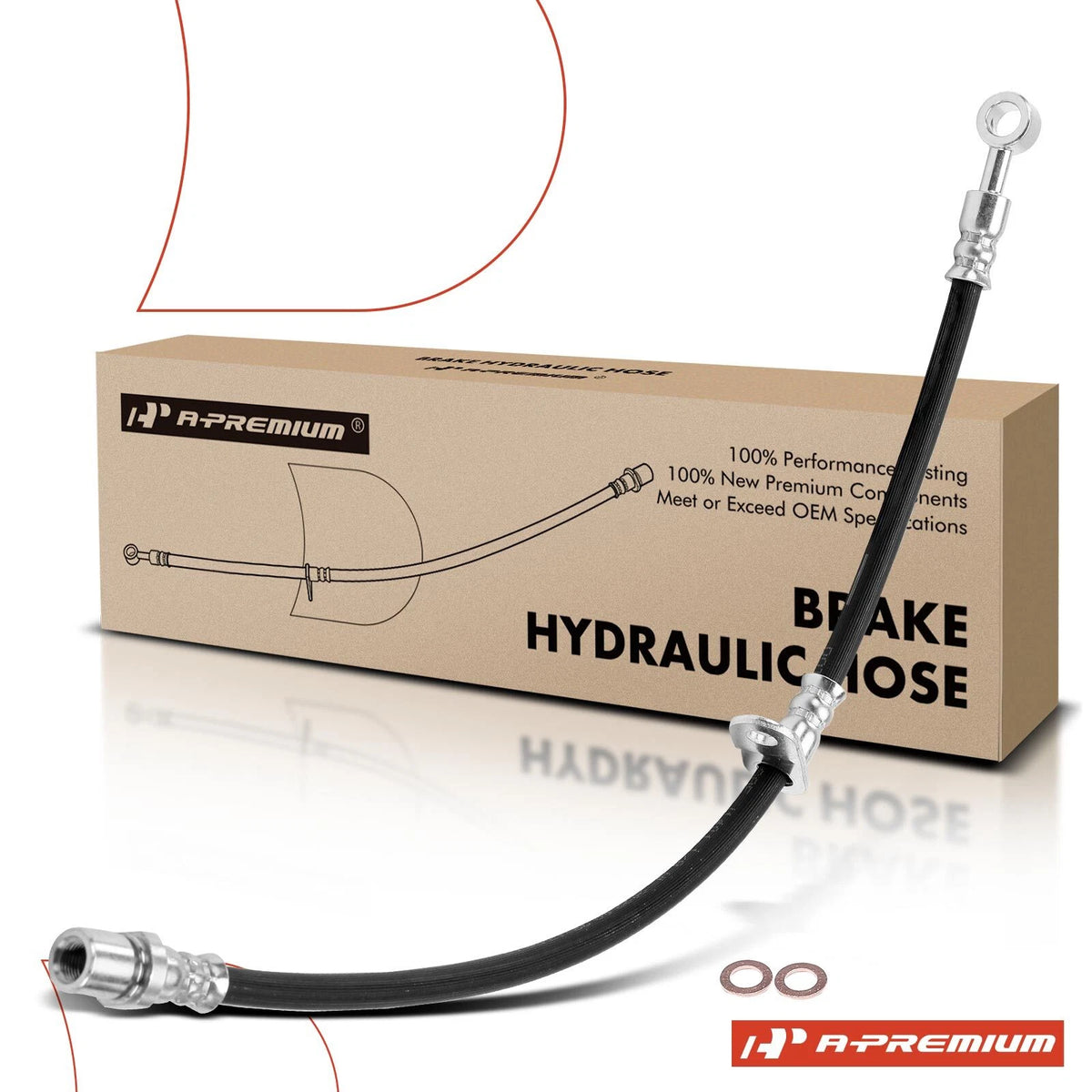 Rear Passenger Brake Hydraulic Hose for Subaru Outback (2015) 26541AL06A, 2206685