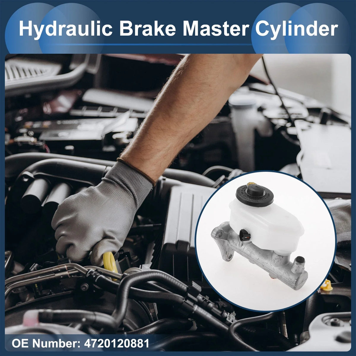 Brake Master Cylinder with Reservoir No. 4720120881 for Toyota Carina E (1992–1997)